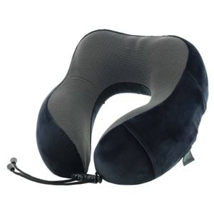Milleni Memory Foam Comfort Ergonomic Neck Pillow  Black