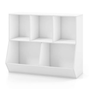 Costway 5-Cubby Kids Toy Storage Organizer