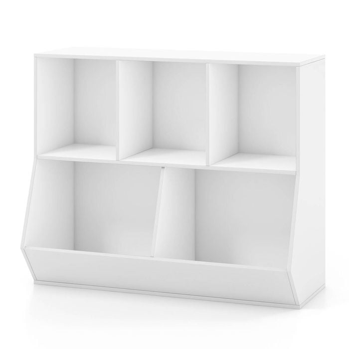 Costway 5-Cubby Kids Toy Storage Organizer