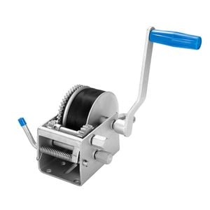 Fieryred Hand Winch 3000kg/6615lbs 3 Speed 8m Webbing Strap Car Boat Trailer 4wd