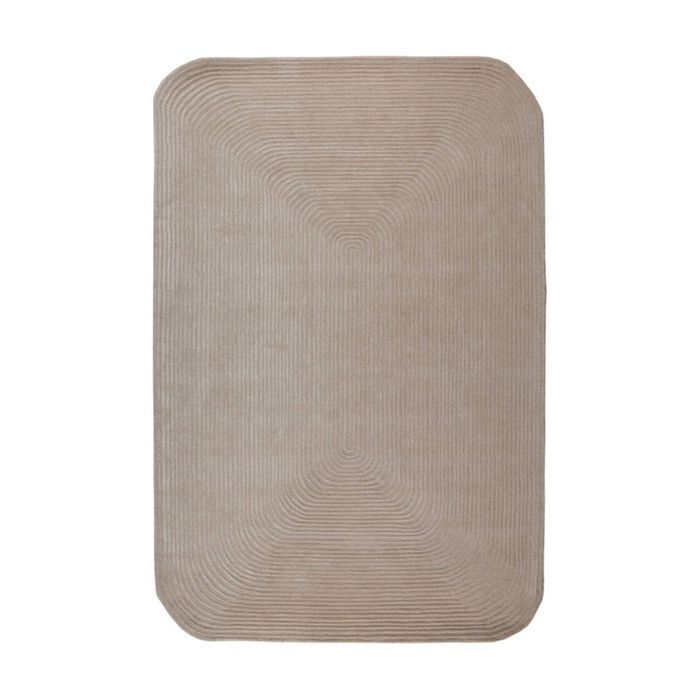 Colorscope deco design 3 contemporary indoor rug wood grain taupe 276x365cm