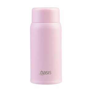 Oasis Stainless Steel Double Wall Insulated Drink Bottle Pink Lemonade 150ml