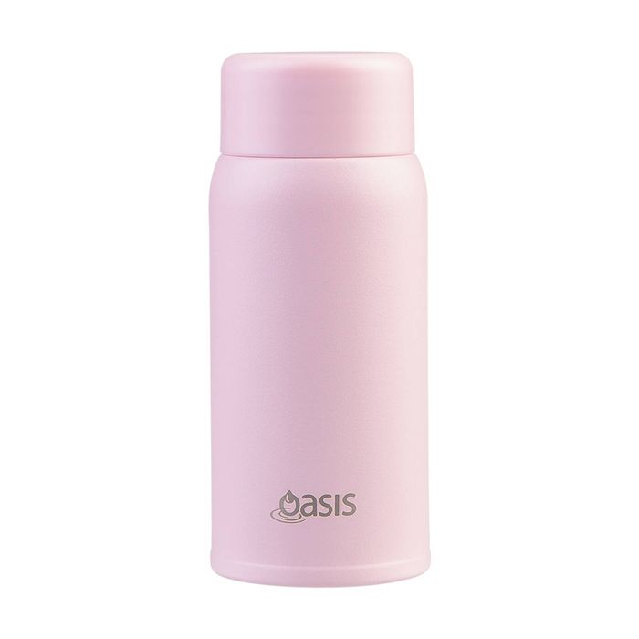 Oasis Stainless Steel Double Wall Insulated Drink Bottle Pink Lemonade 150ml