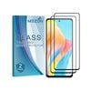 2 Pack Mezon Oppo A58 4g Full Cover Tempered Glass Screen Protectors