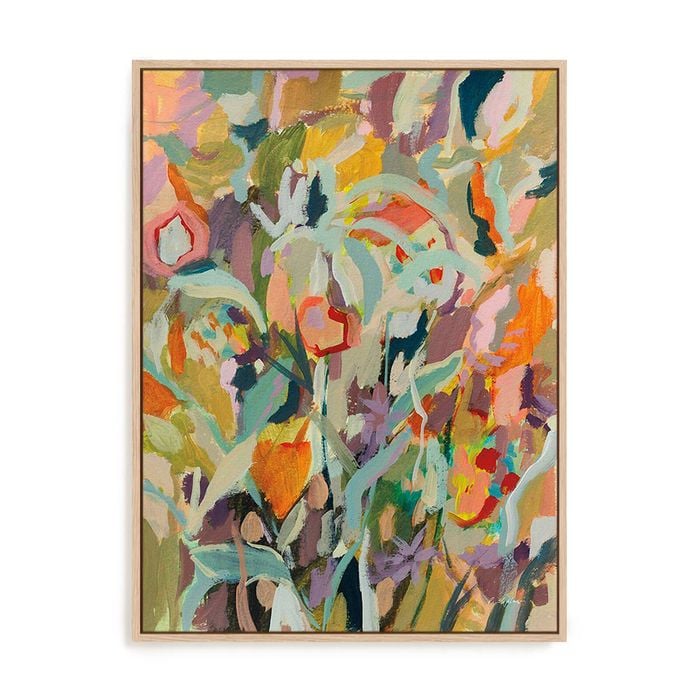 Artey | Spring Carnival - Framed Canvas - Natural Frame - 60 x 80cm