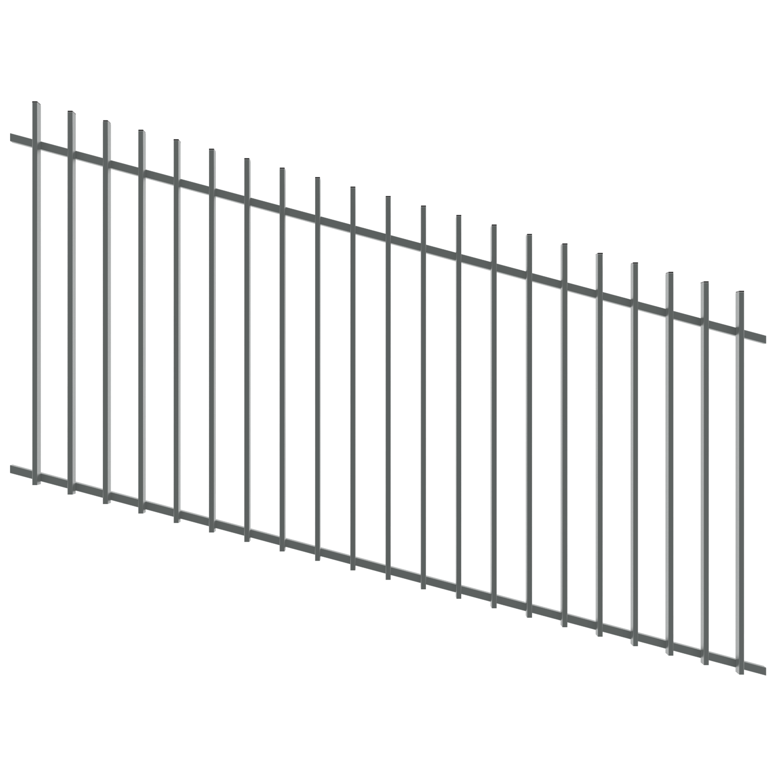 ProtectorAl 1201 - 2400 x 1200mm Monument Raked Up to 15º Radiator Pool Fence Panel