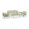 Mornington Outdoor 3+1+1 Lounge Setting With Coffee Table And Side Seagrass