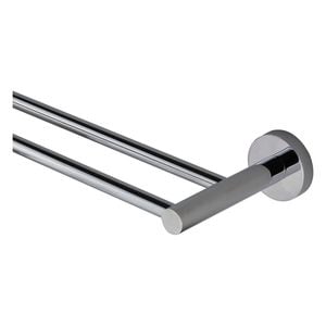 MIXX 750mm Chrome Chia Round Double Towel Rail