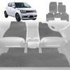 6D Diamond Car Floor Mats for Suzuki Ignis 2016-Current-Full Set-Grey-Outback GT