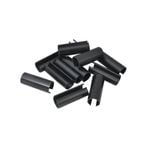 DTA 6mm Black Dust Shield Pole U Clips - 12 Pack