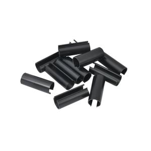 DTA 6mm Black Dust Shield Pole U Clips - 12 Pack