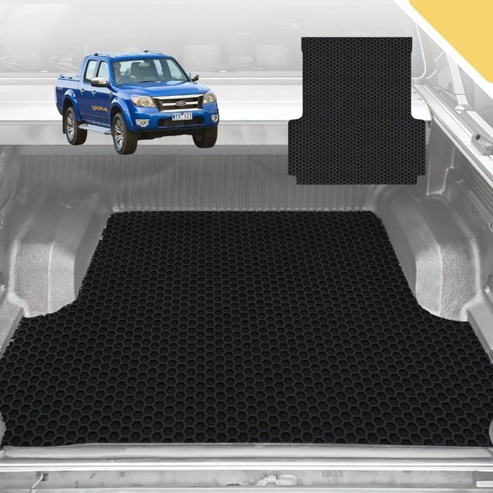 Outback GT 6D Pro Ute Tub Mat for Ford Ranger (PJ-PK) Super Cab 2006-2011 (With Spray On Liner or No Liner) - Black