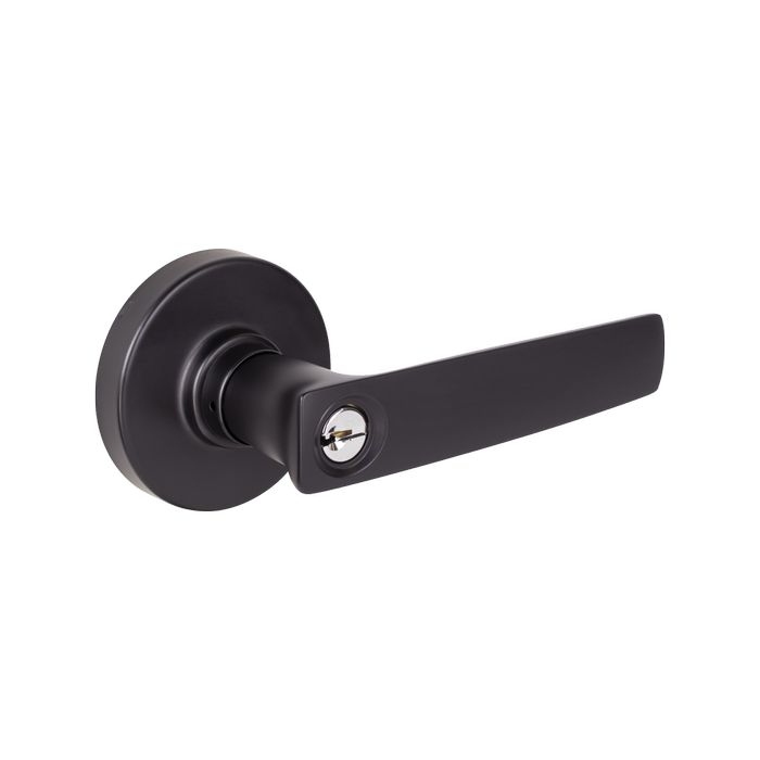 Gainsborough Neue Aurora Matt Black Entrance Lever Set