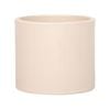 220 x 250mm Cream Large Linear Round Ceramic Foot Pot