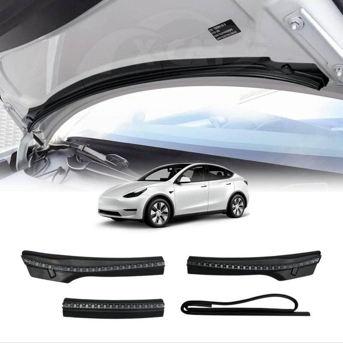 Tesla Model Y 2022-2025 Front Trunk Hood Rubber Seal Weatherstrip Water Retaining Strip