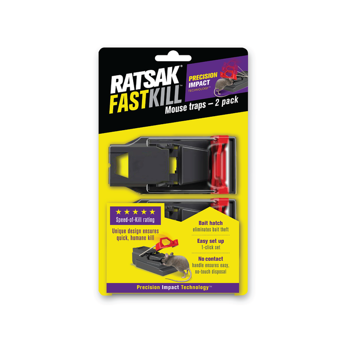Ratsak Fastkill Mouse Trap - 2 Pack