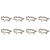 8PK R&M Triceratops Cookie Cutter Polyresin Coated Steel 15.25cm - Brown