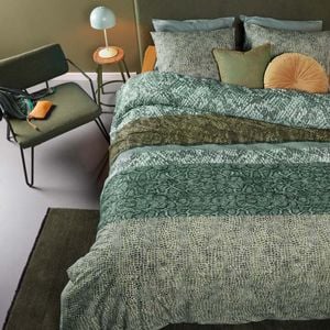 Bedding House King Green Skin Green Cotton Quilt Cover Set