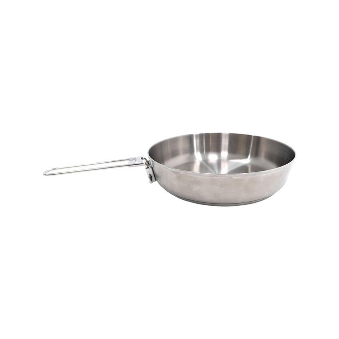 Decathlon - Hiker'S Camp Frying Pan Mh100 Stainless Steel With Two-Layer Bottom (0.9L) - One Size