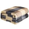 Catzon 180x200cm Flannel Blanket Soft Warm Printed For Sofa And Bed-checkerboard