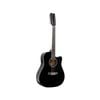 Karrera 12-String Acoustic Guitar with EQ - Black
