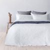 Bambury Botanica Coverlet Set - White - Queen/king