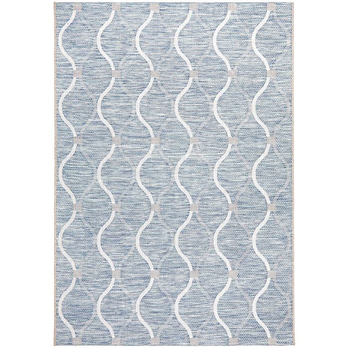 The Rug Connection Deck 5501 Blue 330x240cm - Extra Large Pet Friendly Outdoor Floor Rug