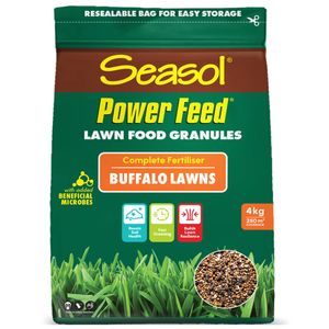 Seasol 4kg Power Feed Lawn Food Granules Buffalo Lawns