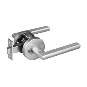Delf Satin Stainless Madrid Privacy Lever Set