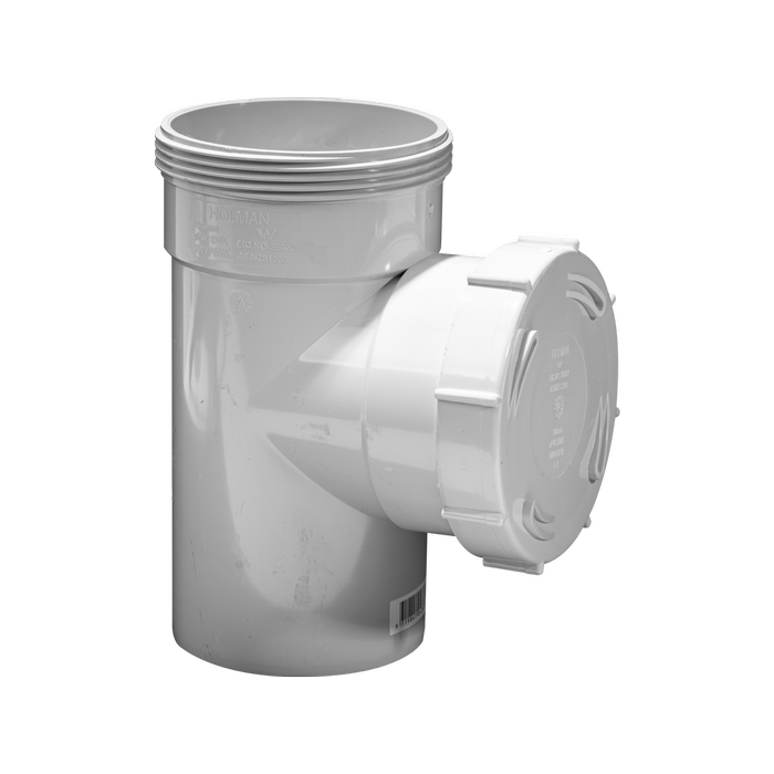 Holman 100mm M-F PVC DWV Test Opening