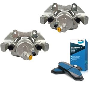 Basco 2X Brake Calipers and Bendix Brake Pads for Mazda Mazda3 BK BL 2003-2014 - BRK1002-BDX