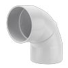 Holman 150mm 88° Male And Female PVC DWV Plain Bend