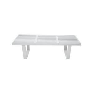 Sd House George Nelson Replica Platform Bench 122cm -  Off White
