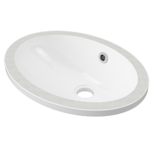 New England Joinery 450mm White Gloss Amara Undermount Basin