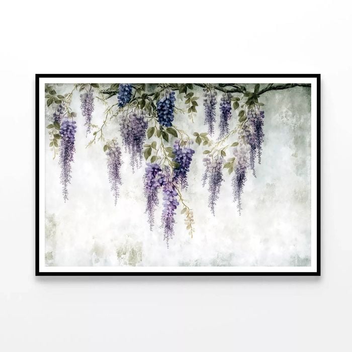 Purple Color Flowers Close-Up   Print 100% Australian Made 120x90cm  (Poster)