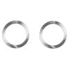 Deta 90mm Brushed Nickel Finish Twist On Frames - 2 Pack