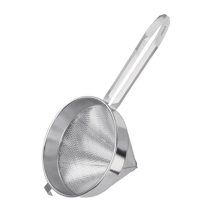Vogue Coarse Conical Strainer Stainless Steel 2mm Hole 250mm Commercial Kitchen Utility