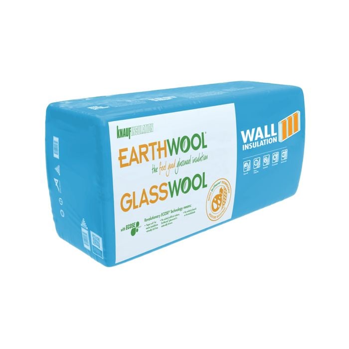 Earthwool 140 x 580 x 1160mm 14.8m² R3.2 Glasswool Wall Insulation Batt