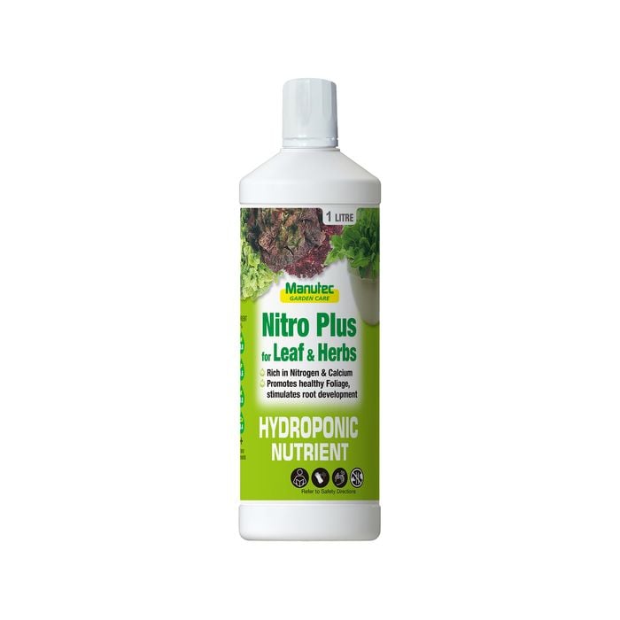 Manutec 1L Hydroponic Nitro Plus For Leaf And Herb