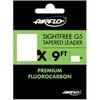 Airflo G5 9' SightFree Fluorocarbon Tapered Fly Fishing Leader 5X  4.8lb