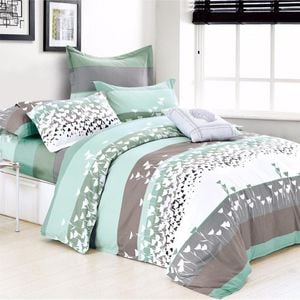 Luxor King Single Fall in Love Design Cotton Quilt Doona Duvet Cover Set