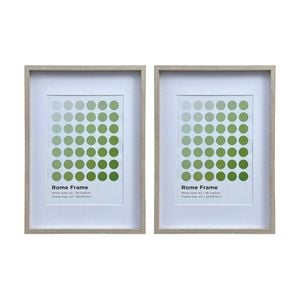 2PK Braz A2 Rome Image Photo Document Display Frame 42x59.4cm Beech