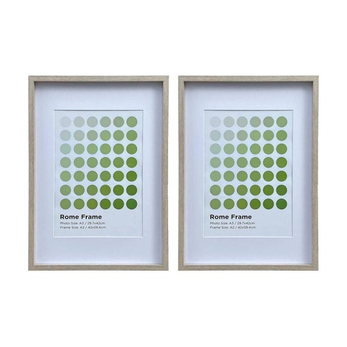 2PK Braz A2 Rome Image Photo Document Display Frame 42x59.4cm Beech