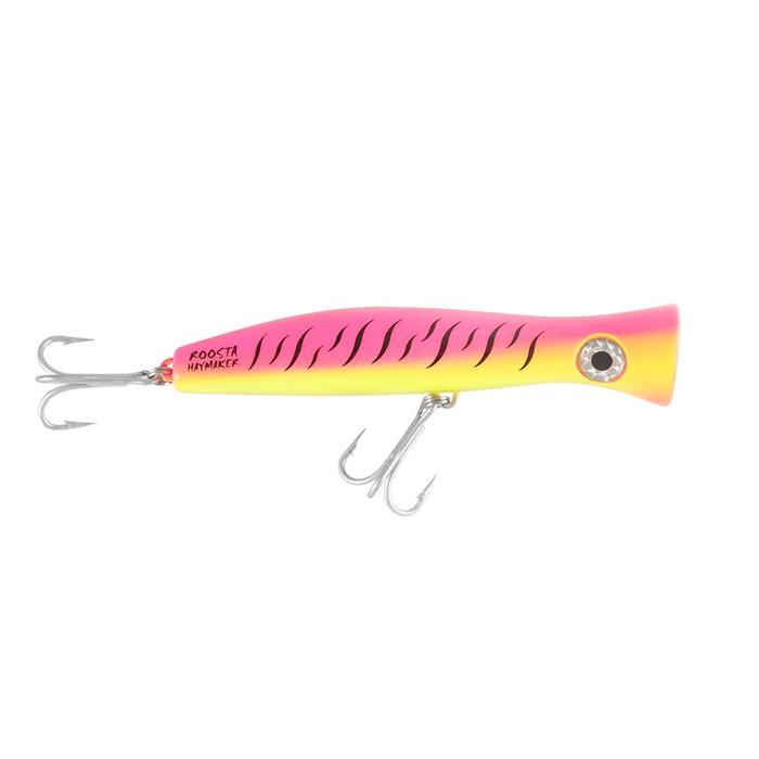 Halco Haymaker Roosta Popper 195mm Fishing Lure Pink Fluoro