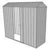 Build-a-Shed 0.8 x 2.3 x 2.1m Gable Single Sliding Side Door Shed - Zinc