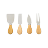 Clevinger Avalon 4 Piece Wood Handle Cheese Knife Set