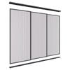 Lugna 2100 x 1801-2700mm Black VJ Panel Wardrobe Triple Sliding Doors