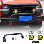 Front Nudge Bar with 2x LED Pod Spotlight for GWM Tank 300 2023-2024 Off-Road Bullbar