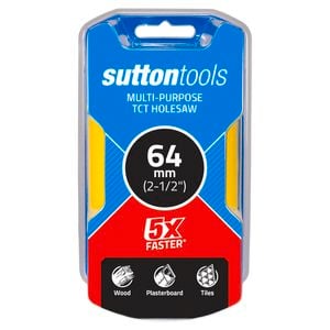 Sutton Tools 64mm TCT Multi-Purpose Seamless Holesaw