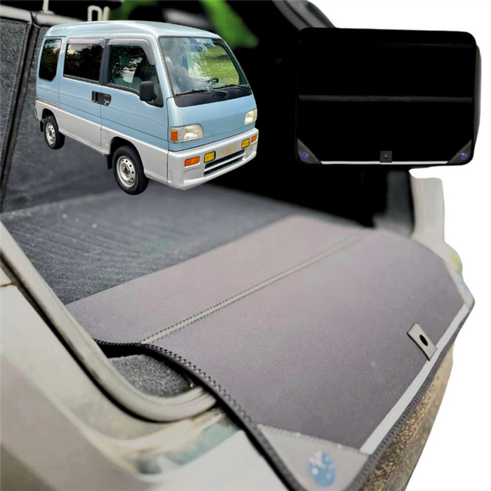 Rear Cargo Boot Bumper Protector for Subaru Sambar 1990 - 1999 - XL (98 x 55) - Black
